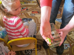 Pokaz płazów, pana Krzysia