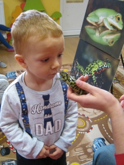 Pokaz płazów, pana Krzysia...