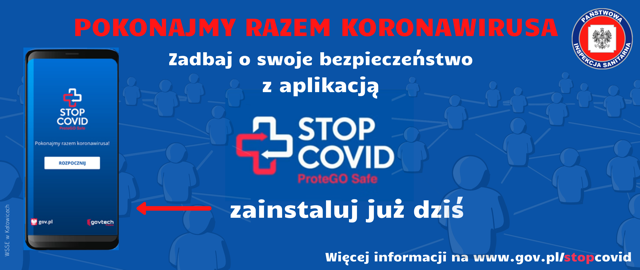 STOP COVID - ProteGO Safe!